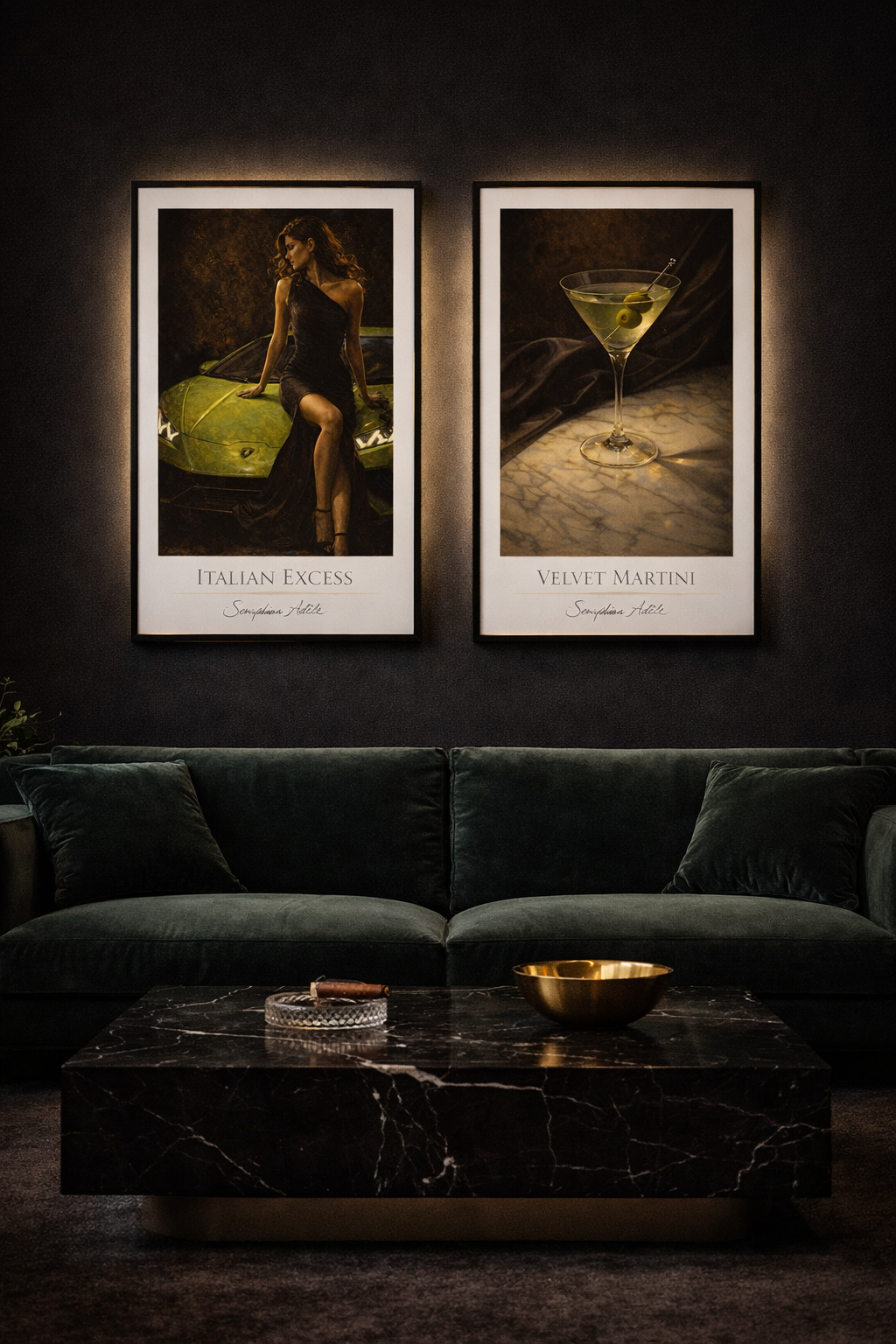 "VELVET MARTINI" POSTER