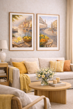 "HARBOR MORNING" POSTER