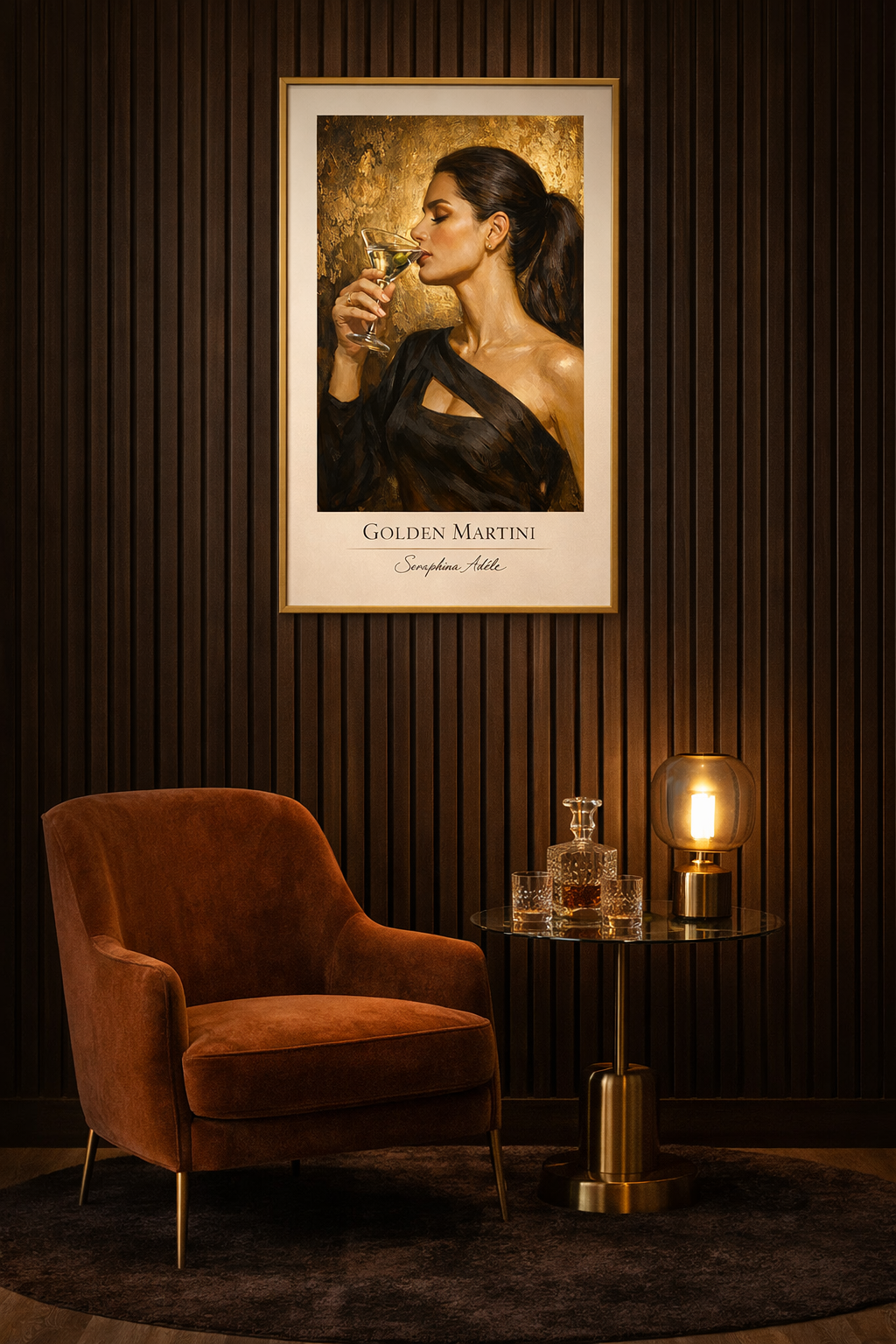 "GOLDEN MARTINI" POSTER