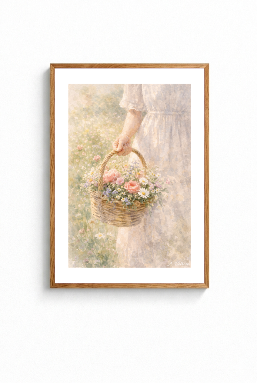 "BLOMSTERKORG" POSTER