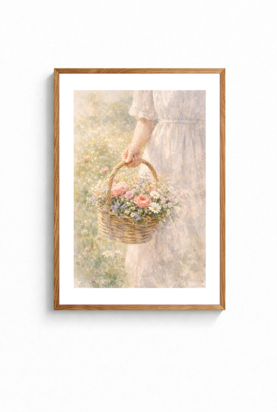 "BLOMSTERKORG" POSTER