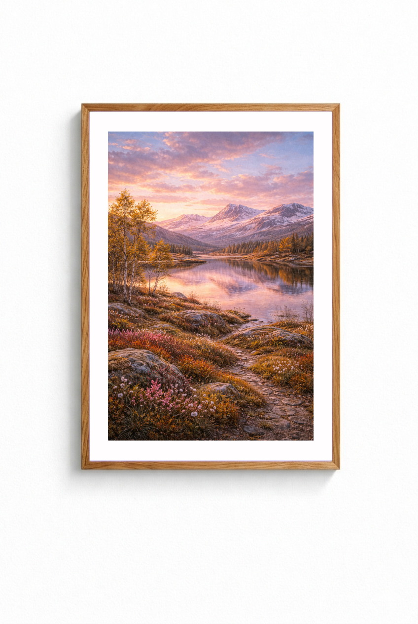 "FJÄLLSJÖ" POSTER