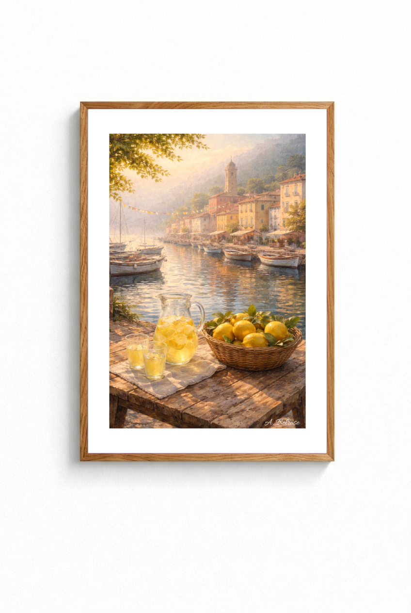 "HARBOR MORNING" POSTER