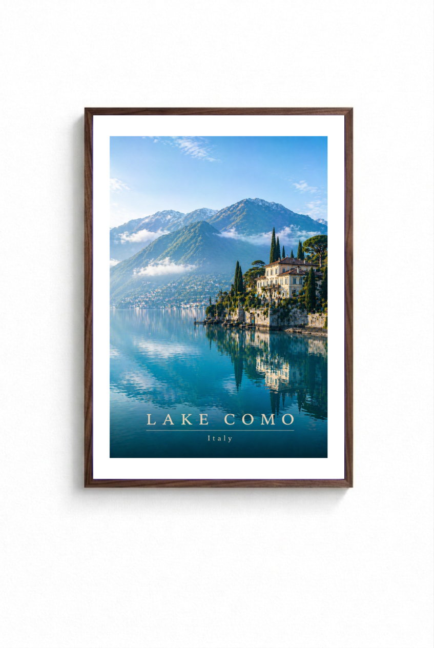 "LAKE COMO" POSTER