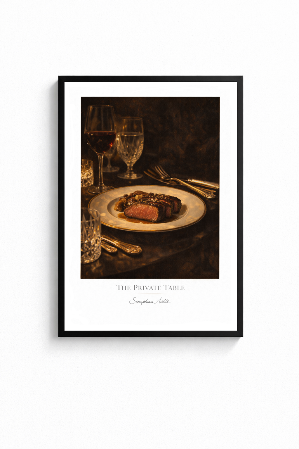 "THE PRIVATE TABLE" POSTER
