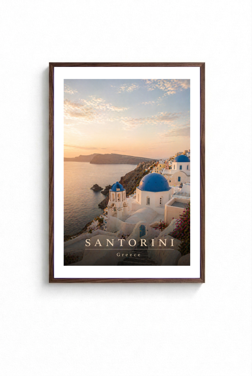 "SANTORINI" POSTER