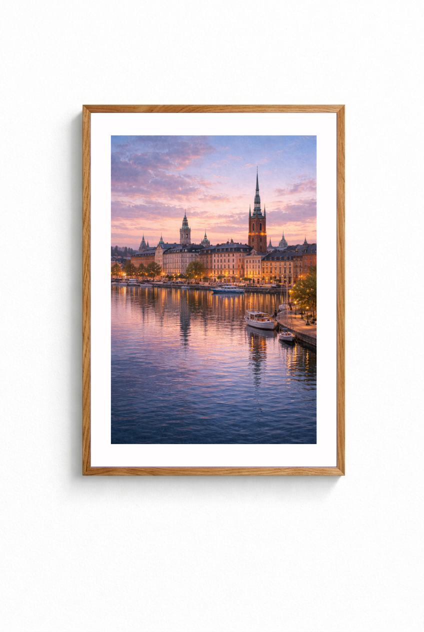 "STAD I LJUS" POSTER