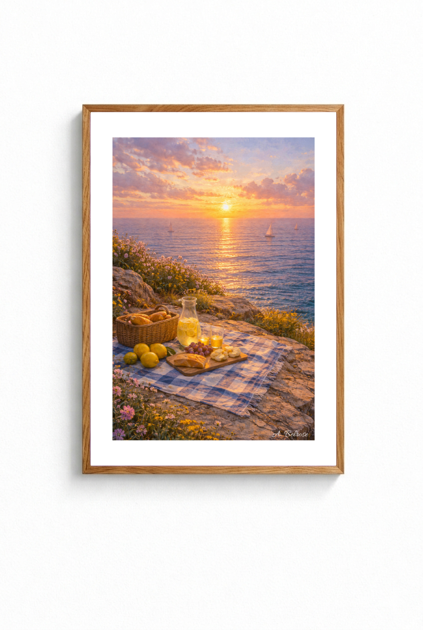 "SUNSET RIVIERA" POSTER