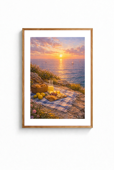 "SUNSET RIVIERA" POSTER