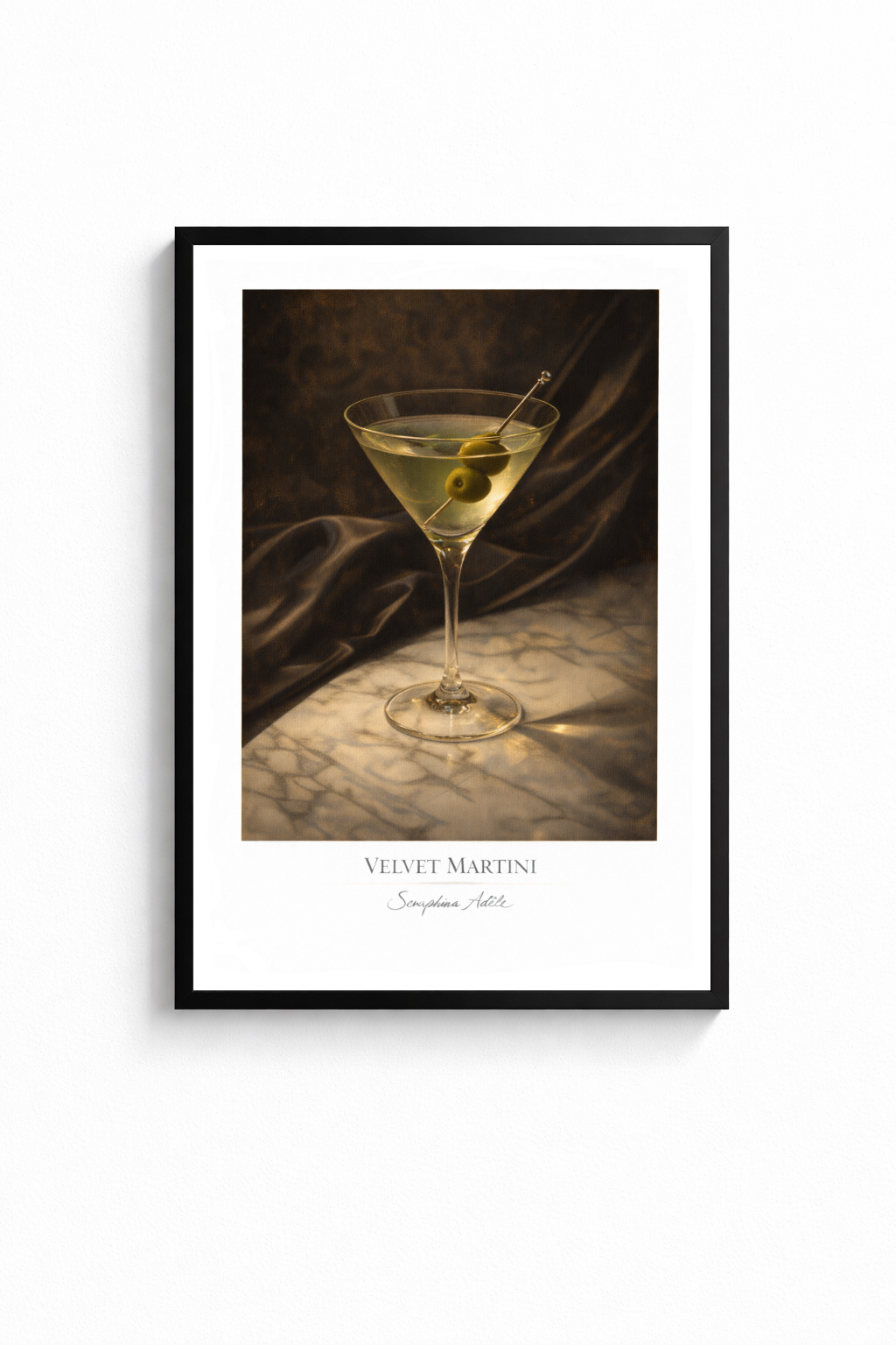"VELVET MARTINI" POSTER